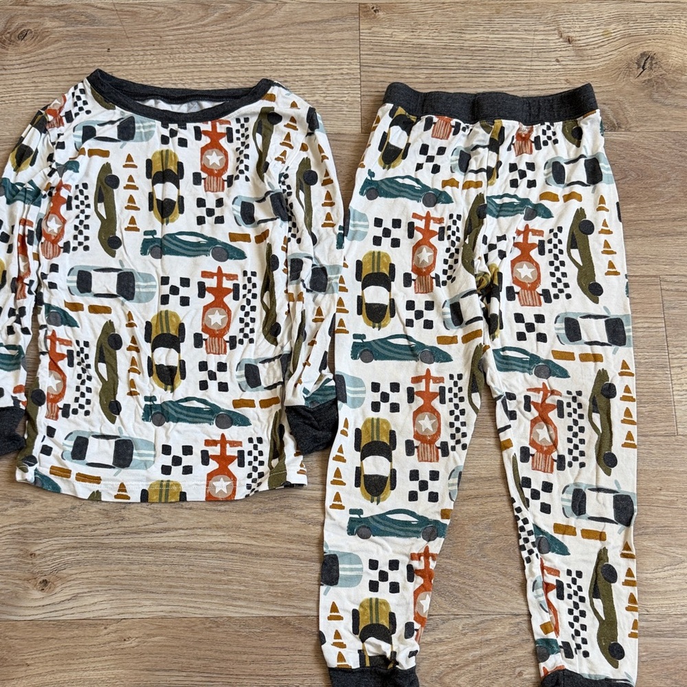 Little Sleepies Racecars Size 4T